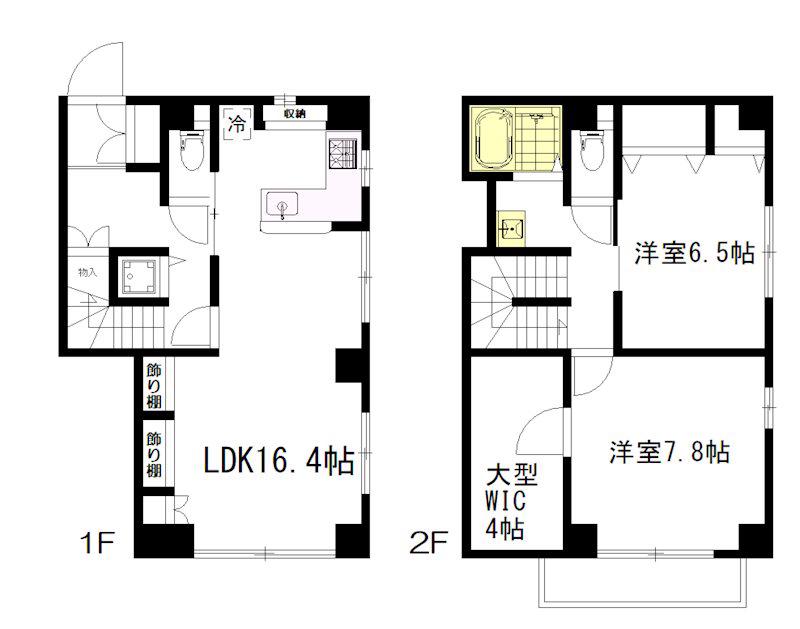 メゾンヴェール(2LDK/1階)の間取り写真