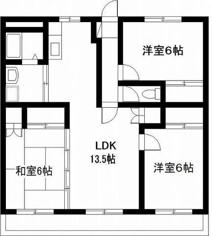 サンジェルマンIII(3LDK/3階)の間取り写真