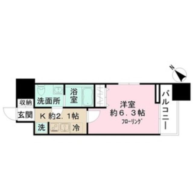 N-STAGE 西所沢駅前(1K/13階)の間取り写真