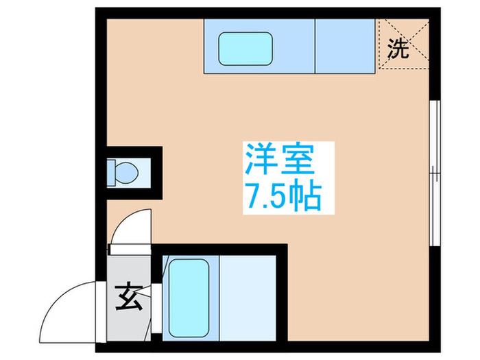 曙マンション(ワンルーム/3階)の間取り写真