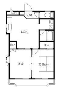 TOSI-KEN.01(2LDK/2階)の間取り写真