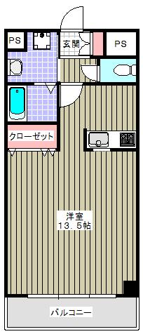 大阪謄写館ビル(ワンルーム/7階)の間取り写真