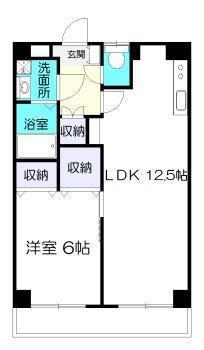 SKBLD(1LDK/3階)の間取り写真