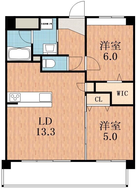 モラーダ(2LDK/2階)の間取り写真