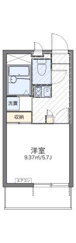 レオパレスオネスティIII(1K/1階)の間取り写真