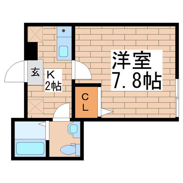 MON REVE NOLD(1K/2階)の間取り写真