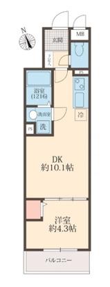FOREST RESIDENCE TOKIWADAI(1LDK/3階)の間取り写真