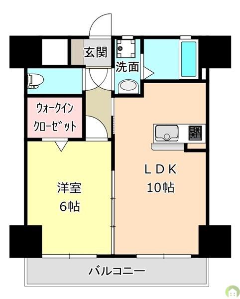 グランドパイン ドゥ(1LDK/1階)の間取り写真