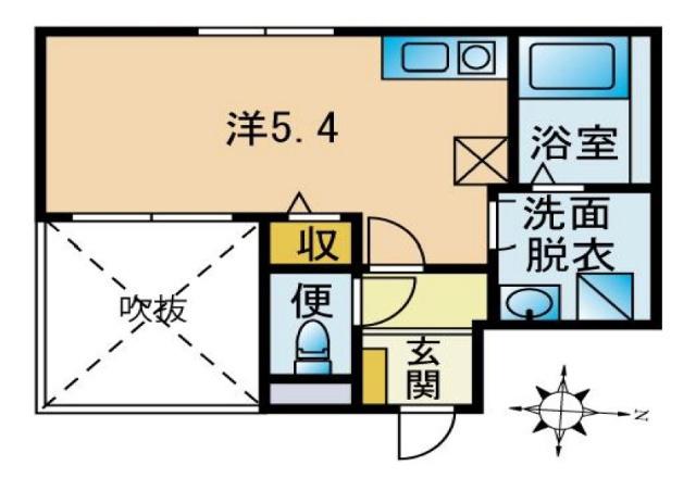 BAMBOO清澄白河(ワンルーム/2階)の間取り写真