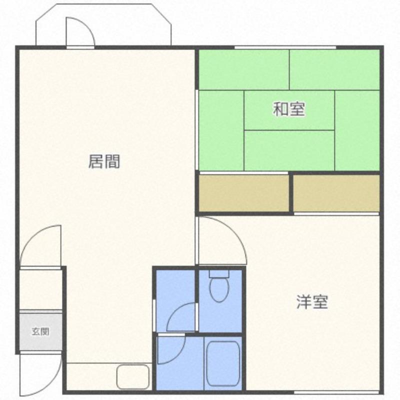 プリメーラ54(2LDK/2階)の間取り写真
