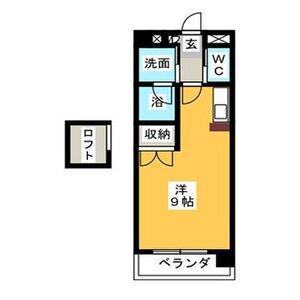 フォルス味美(1K/4階)の間取り写真