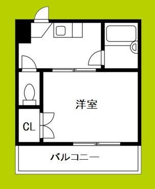 東洋プラザ桜の宮(1K/4階)の間取り写真