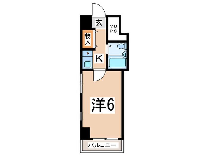 パレ・ドール池袋北(1K/2階)の間取り写真