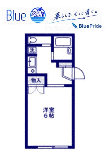 KAWASUMIハイツ(1K/1階)の間取り写真