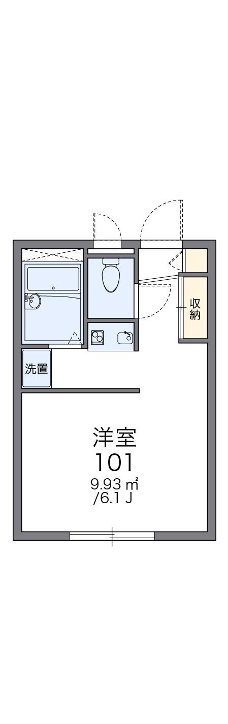 レオパレスKOMATSU(1K/2階)の間取り写真