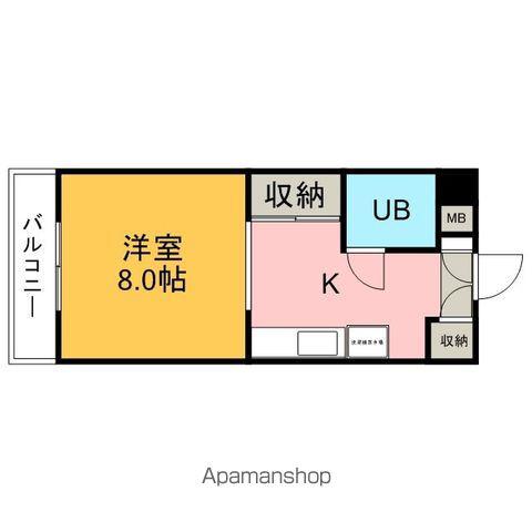 和正ビル(1K/3階)の間取り写真