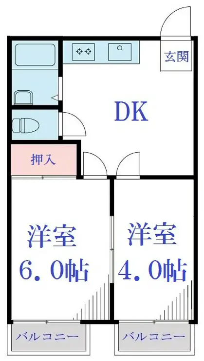 ハイツトキザキ 1階階 間取り