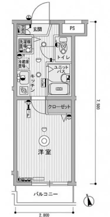 スカイコート中村橋第3 1階階 間取り