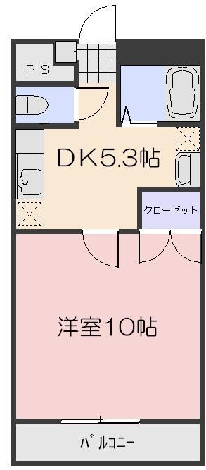 サニーコスモII(1DK/1階)の間取り写真