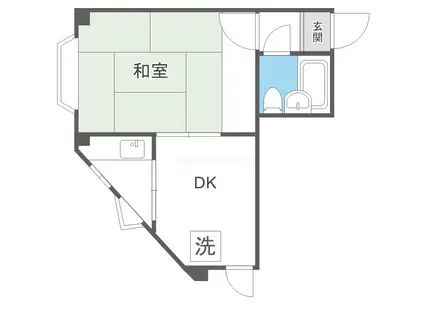 コスモIII(1K/5階)の間取り写真
