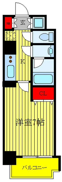 フュージョナル上十条 2階階 間取り