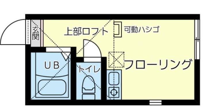 ユナイト弘明寺フィンズベリー(ワンルーム/1階)の間取り写真