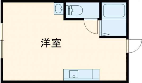 サクセスビル(ワンルーム/4階)の間取り写真