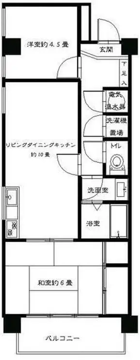 ライオンズマンション言問 3階階 間取り