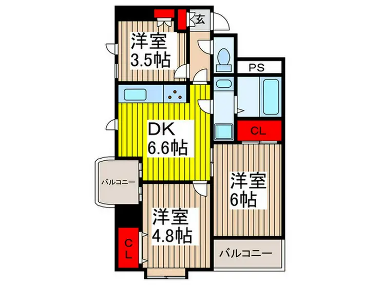シンセリティハイツ 2階階 間取り