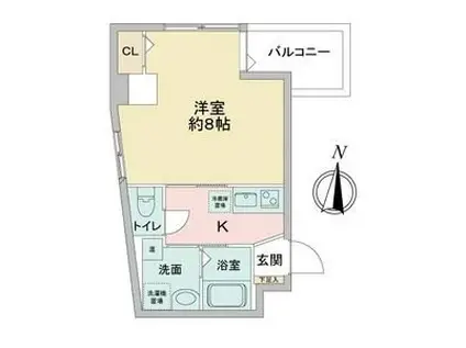 サン名駅南ビル(1K/3階)の間取り写真