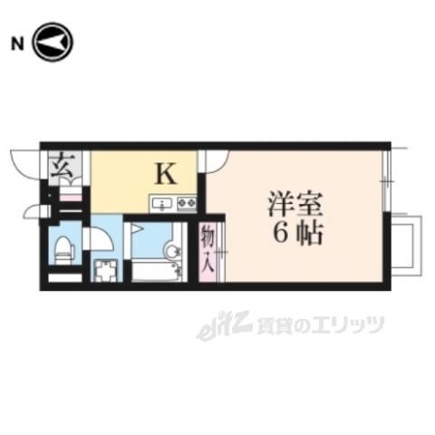レオネクストあさひ(1K/2階)の間取り写真