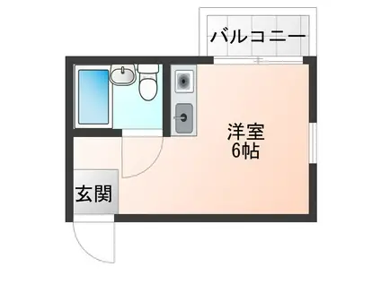 ダイドーメゾン甲子園口Ⅱ(ワンルーム/3階)の間取り写真