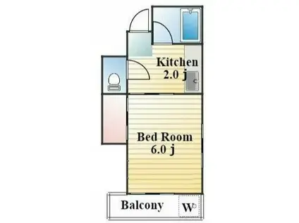 プチシャトー(1K/3階)の間取り写真