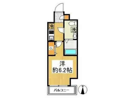 リヴシティ横濱浅間台(1K/7階)の間取り写真