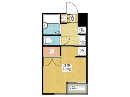 レオプレジオ(1K/2階)の間取り写真