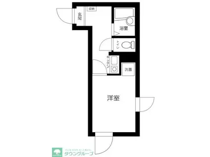 フェッロヴィア桜台(1K/2階)の間取り写真