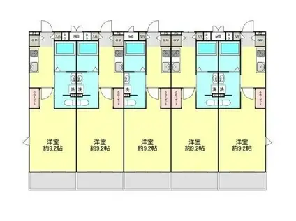 SERENO 20(1K/3階)の間取り写真