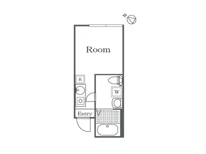 BOASORTE五反野(ワンルーム/4階)の間取り写真