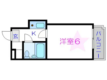 ウィンベルソロ新小岩第2(1K/3階)の間取り写真