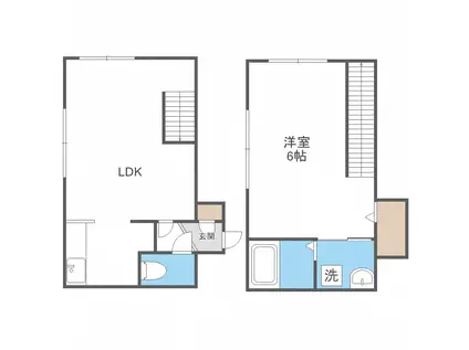 ル・グラン平岸(1LDK/3階)の間取り写真