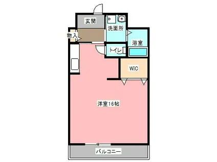 ヴィーブル住吉(ワンルーム/4階)の間取り写真