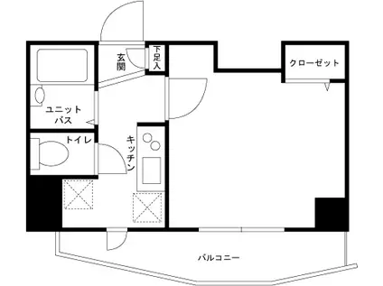 スカイコート大塚第2(1K/7階)の間取り写真