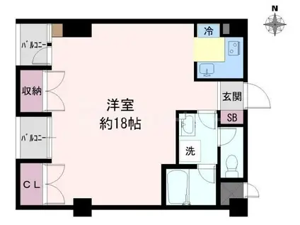 ダヴィンチ板橋I(ワンルーム/3階)の間取り写真