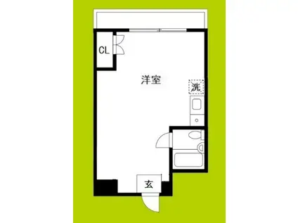 メゾン・ド・ミツヤ(ワンルーム/2階)の間取り写真