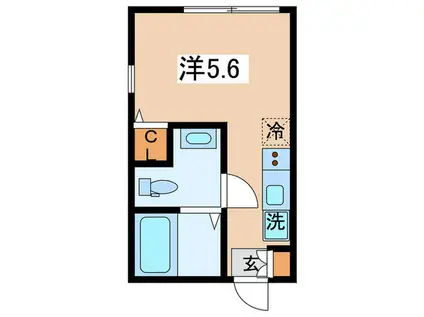 KEEP LAGOON 常盤台(ワンルーム/2階)の間取り写真