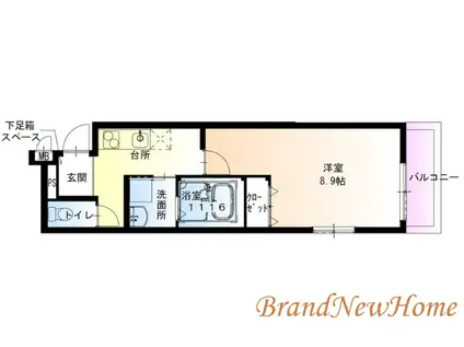 フジパレス初芝駅北(1K/1階)の間取り写真