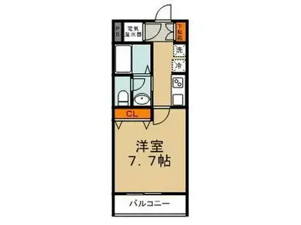 TS GARDEN川崎大師I棟(1K/3階)の間取り写真