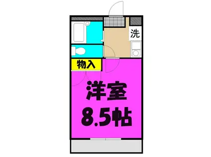 T HTANAKA(1K/1階)の間取り写真