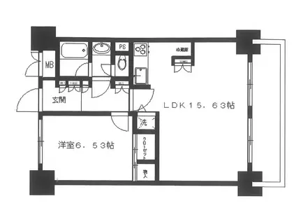 グランドメゾン池袋壱番館(1LDK/10階)の間取り写真