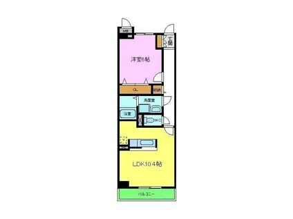 フェザーヒルⅡ(1LDK/1階)の間取り写真